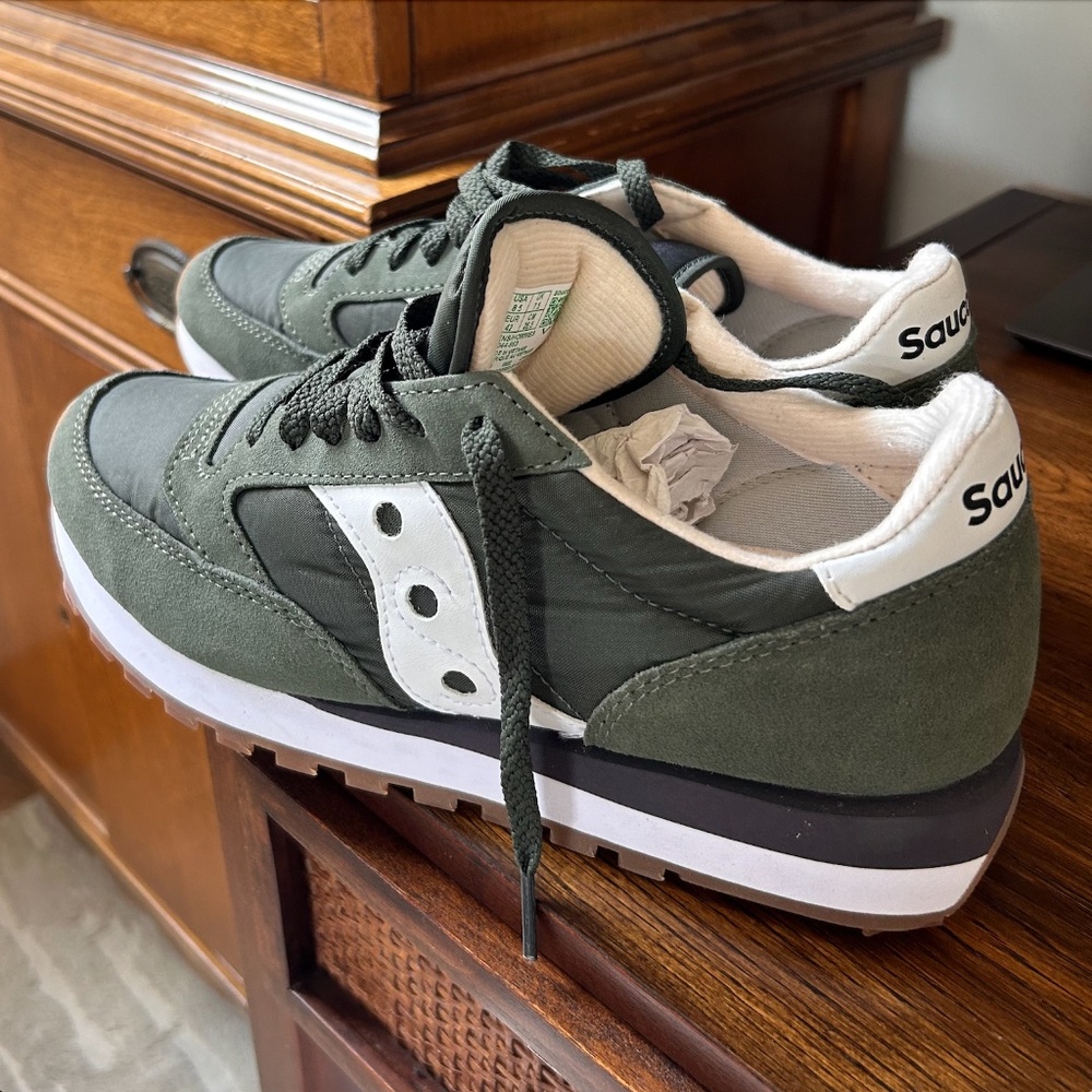 Saucony Men's Olive Green Sneakers
